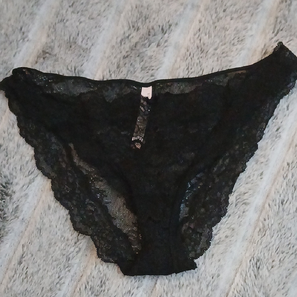 Victoria's Secret Black Lace Panties